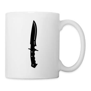 Messer icon - Tasse - Weiß - Rechts