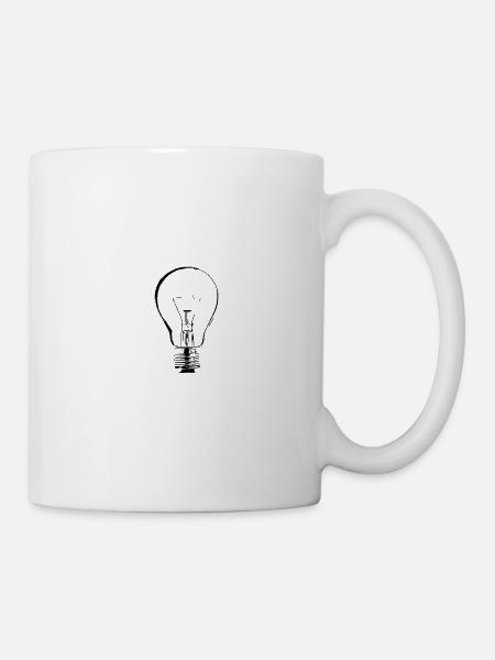 Ampoule à incandescence - Mug blanc - blanc