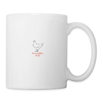 Verrücktes Huhn - Tasse - Weiß - Rechts
