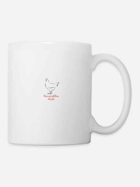 Verrücktes Huhn - Tasse - Weiß