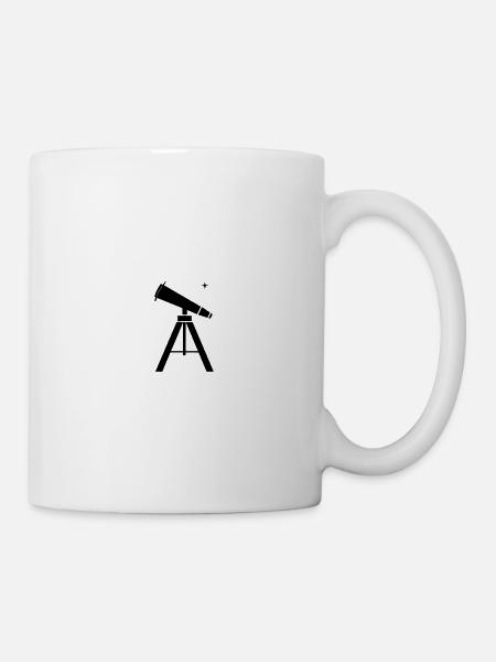 Fernrohr - Tasse - Weiß