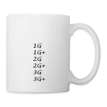 1G Regel Corona 2G Regel 3G Regel lustig - Tasse - Weiß - Rechts