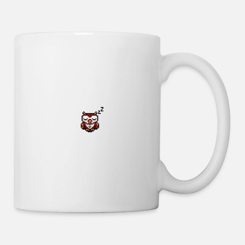Hibou - Mug blanc - blanc