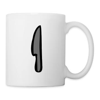 Couteau Couteau de cuisine Couteau chef chef cuisinier cuisinier amateur - Mug blanc - blanc - Droite