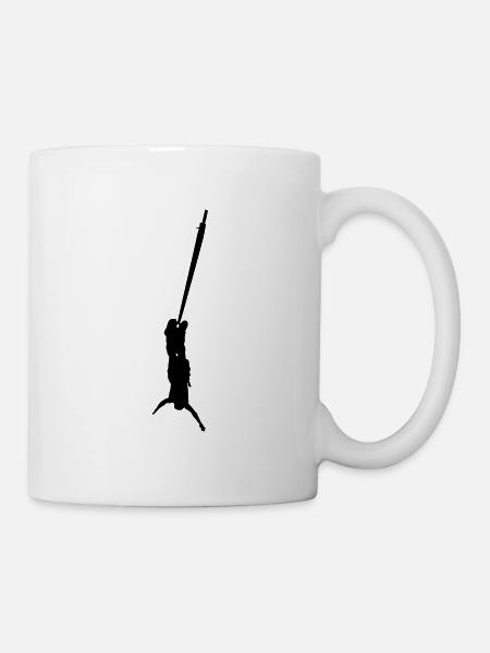 bungee springen - Tasse - Weiß