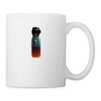 Drawn water bottle - Mug - white - Right