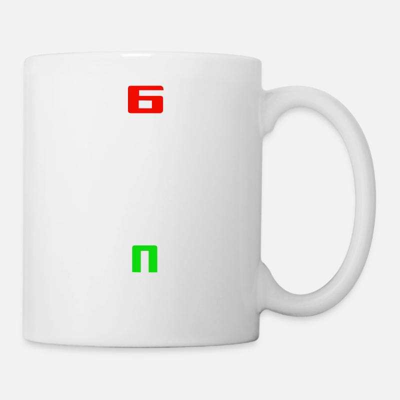 Motorrad ONE UP SIX DOWN - Tasse - Weiß