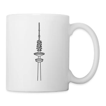 Heinrich-Hertz-Turm Hamburg - Tasse - Weiß - Rechts