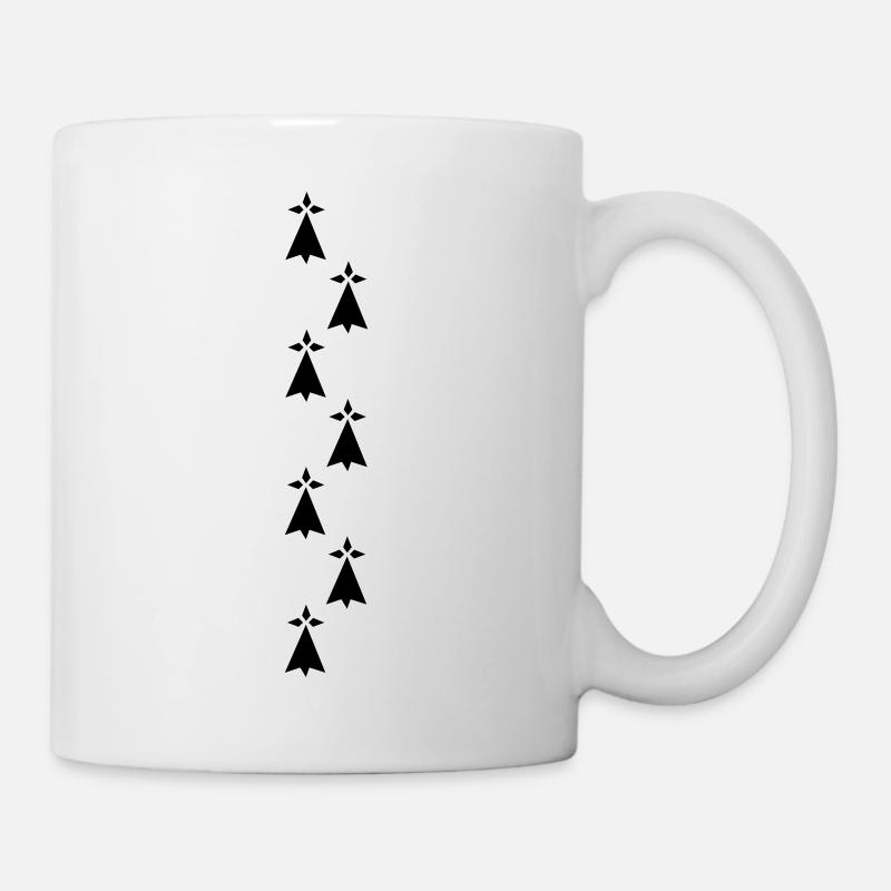 hermine bretonne symbole - Mug blanc - blanc