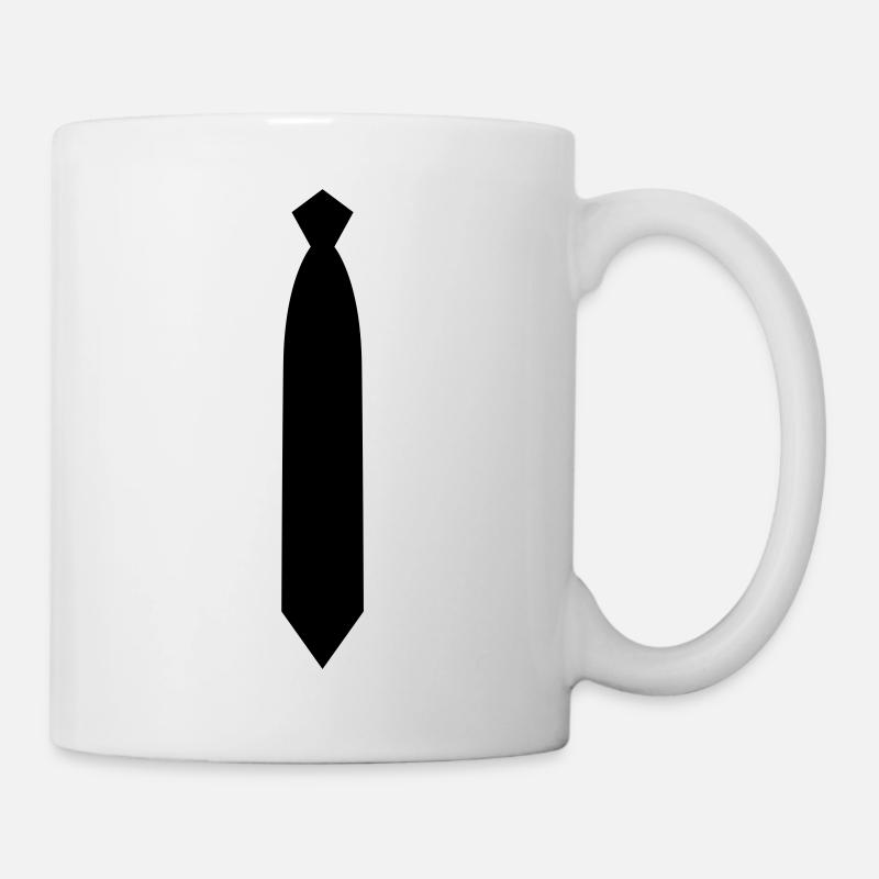 Krawatte - Tasse - Weiß