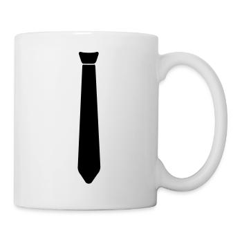 krawatte_1_f1 - Tasse - Weiß - Rechts