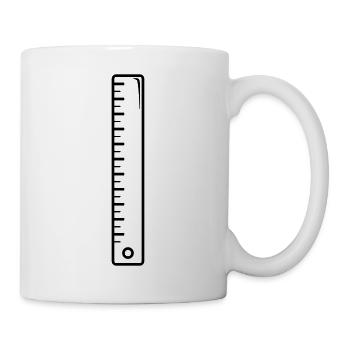 Lineal - Tasse - Weiß - Rechts