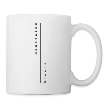 Mountains/Oceans Design 2 by PLYmyART - Mug blanc - blanc - Droite