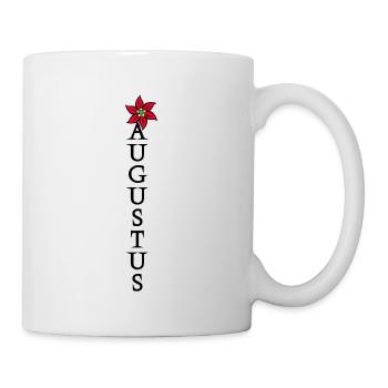 August Vintage Geburtstagsgeschenk - Tasse - Weiß - Rechts