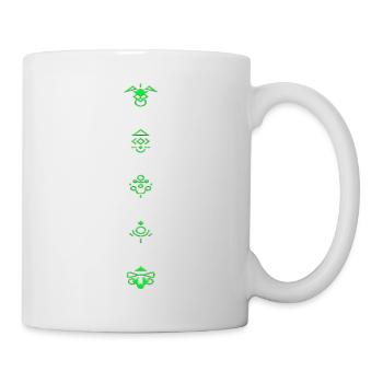 novavarion space sci fi stars galaxy moon planets - Mug - white - Right