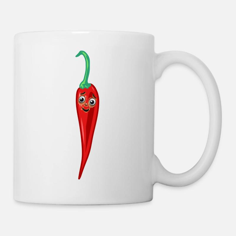Chilischote Peperoni Küche Köche Koch - Tasse - Weiß