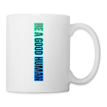 Soyez un bon être humain – La gentillesse compte - Mug blanc - blanc - Droite