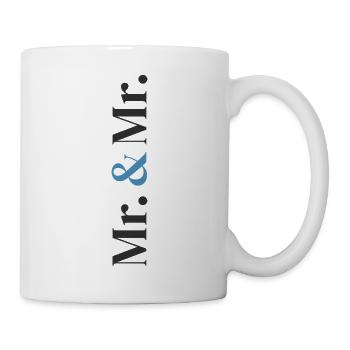Mr. and Mr. Wedding Design in Vertical Type Stack  - Mug - white - Right