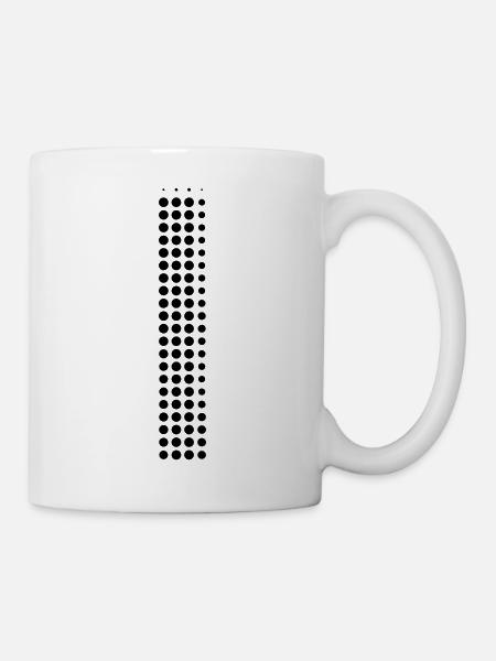 Buchstabe I – Punktmuster Initial Design - Tasse - Weiß