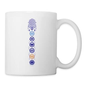 Spiritualität Meditation Heilige Geometrie Lotus - Tasse - Weiß - Rechts