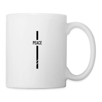 Friede - Tasse - Weiß - Rechts
