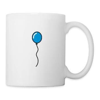 Blue balloon - Mug - white - Right