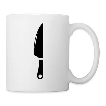 Messer icon - Tasse - Weiß - Rechts