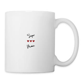 SUPER MAMIE. MAMIE. FÊTE DES MÈRES. BONNE FÊTE - Mug blanc - blanc - Droite