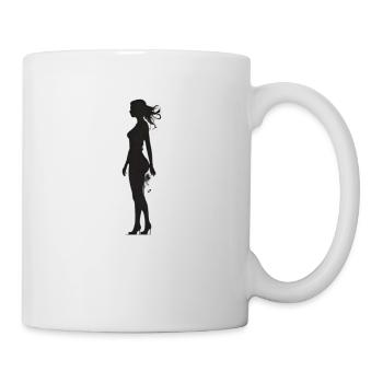 Silhouette - Mug blanc - blanc - Droite