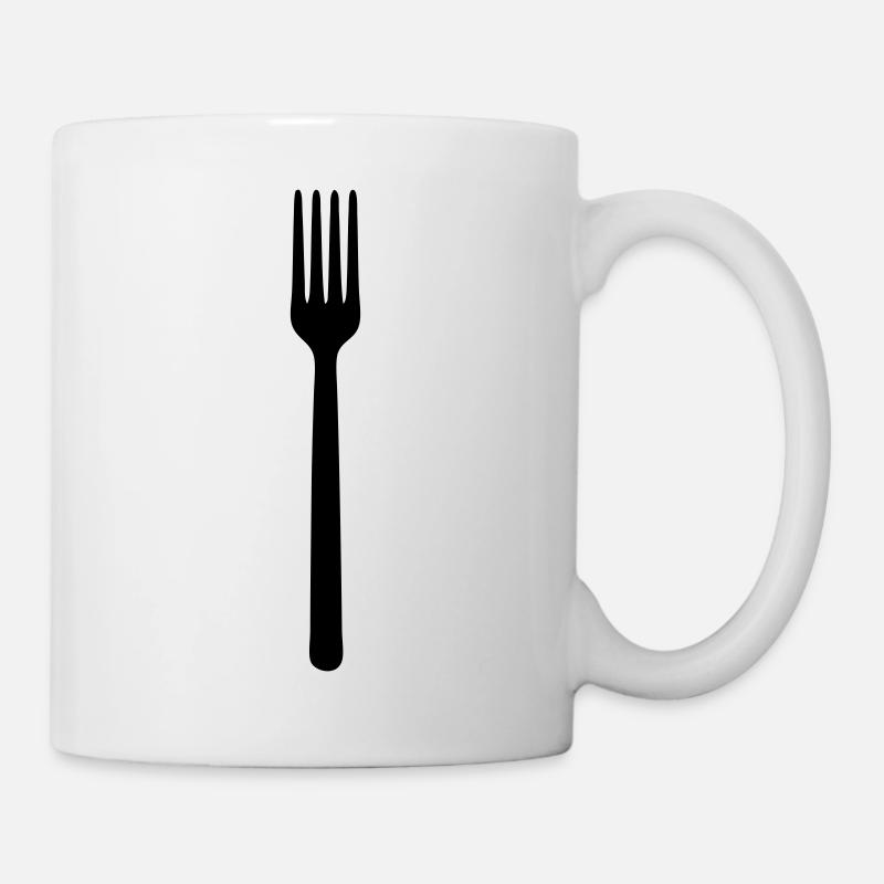 gabel - Tasse - Weiß