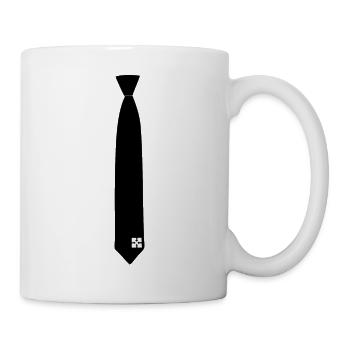 Cravate Shirt (T-shirt avec cravate) - Mug blanc - blanc - Droite