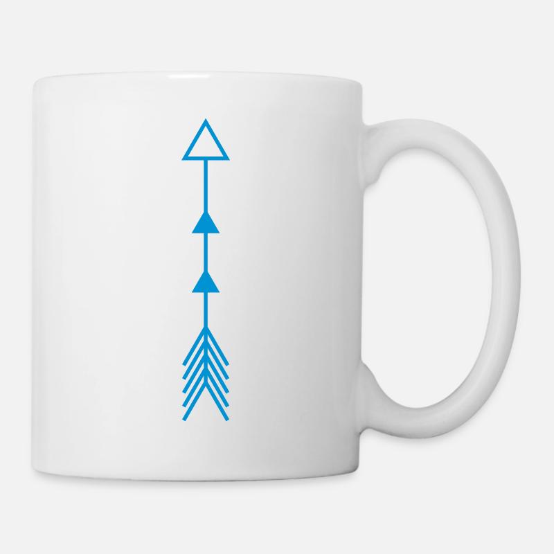 arrow amerindienne - Tasse - Weiß