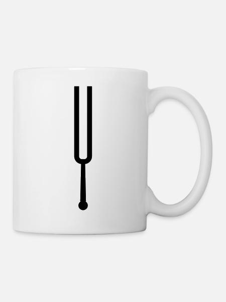 Stimmgabel - Tasse - Weiß