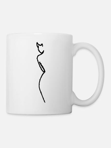 Silhouette - Tasse - Weiß
