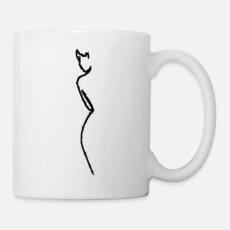 Silhouette - Tasse - Weiß
