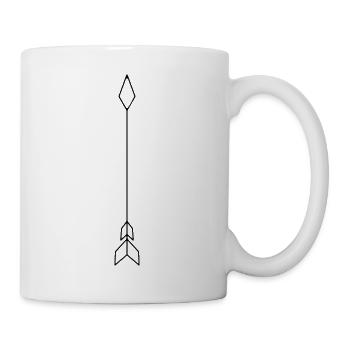 Pfeil - Tasse - Weiß - Rechts