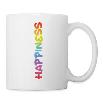 Happiness - Tasse - Weiß - Rechts