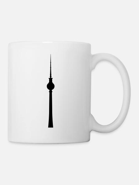 Fernsehturm Berlin - Tasse - Weiß