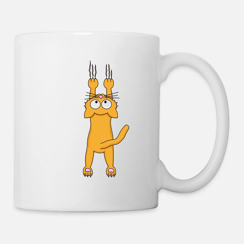 Chat orange - Mug blanc - blanc