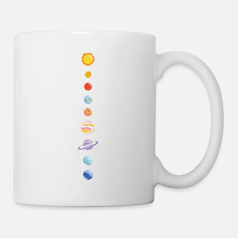 Système solaire - Mug blanc - blanc