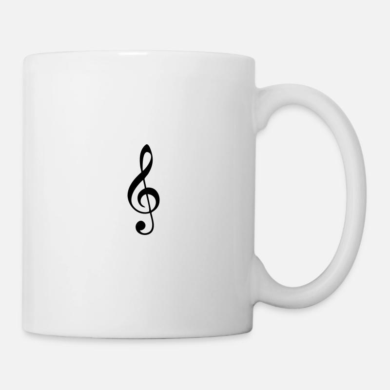 Clef, clé de sol - Mug blanc - blanc