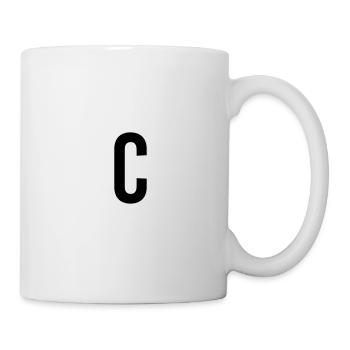 C Buchstabe Tshirt Geschenk Christ Nameshirt - Tasse - Weiß - Rechts