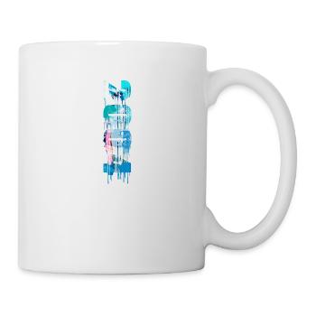 2004,vintage,18,anniversaire,graffiti,peinture - Mug blanc - blanc - Droite