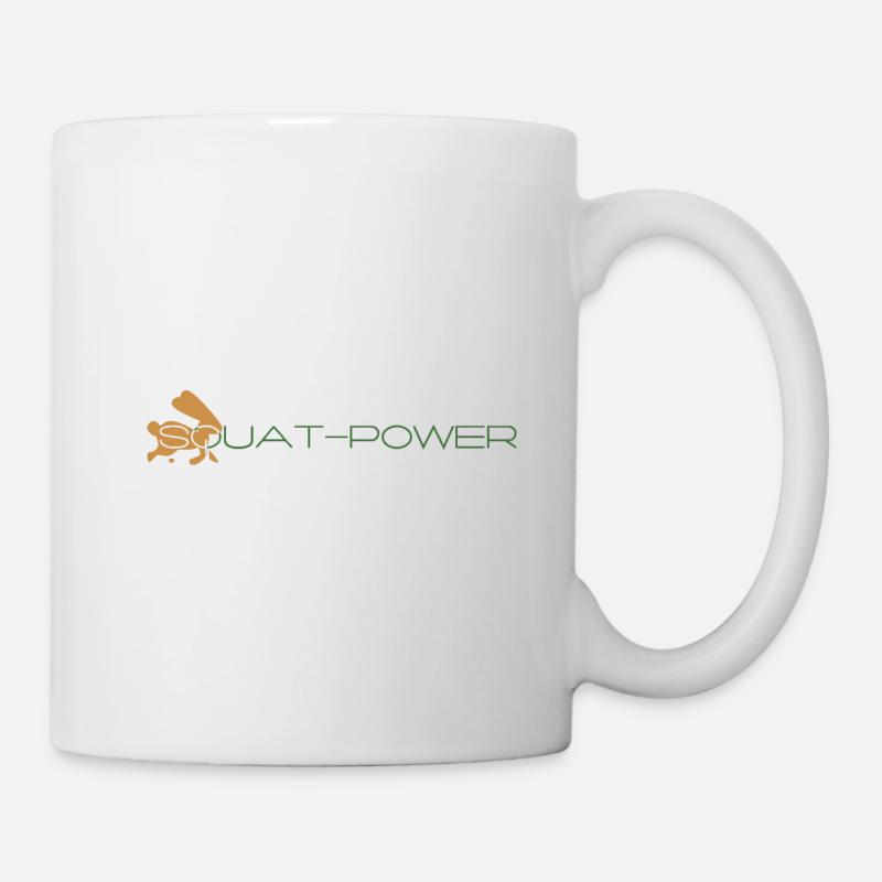 Squat Power 04 - Tasse - Weiß