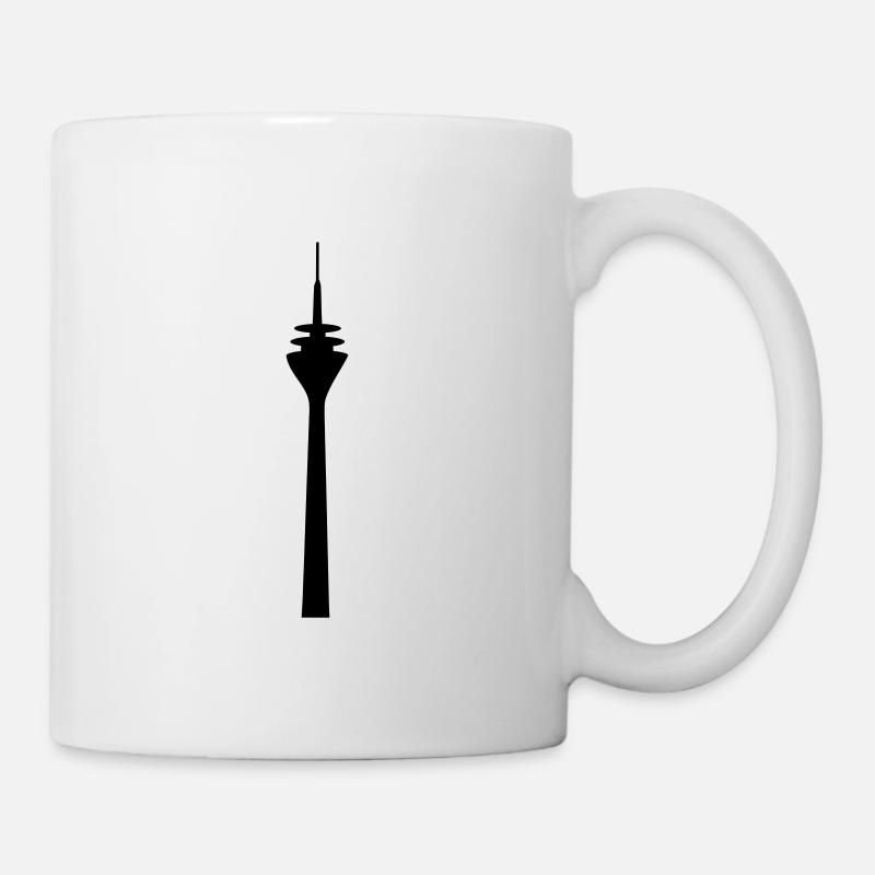 Düsseldorf Rheinturm - Tasse - Weiß