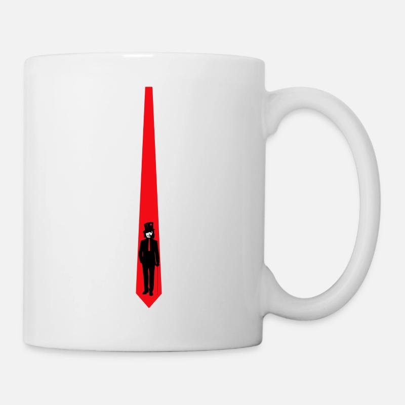 krawatte - Tasse - Weiß