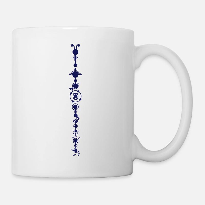 Crop circle développement humain multidimensionnel - Mug blanc - blanc