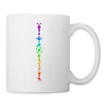 Kornkreis, Aufstiegsplan Erde, Alton Barnes GB - Tasse - Weiß - Rechts