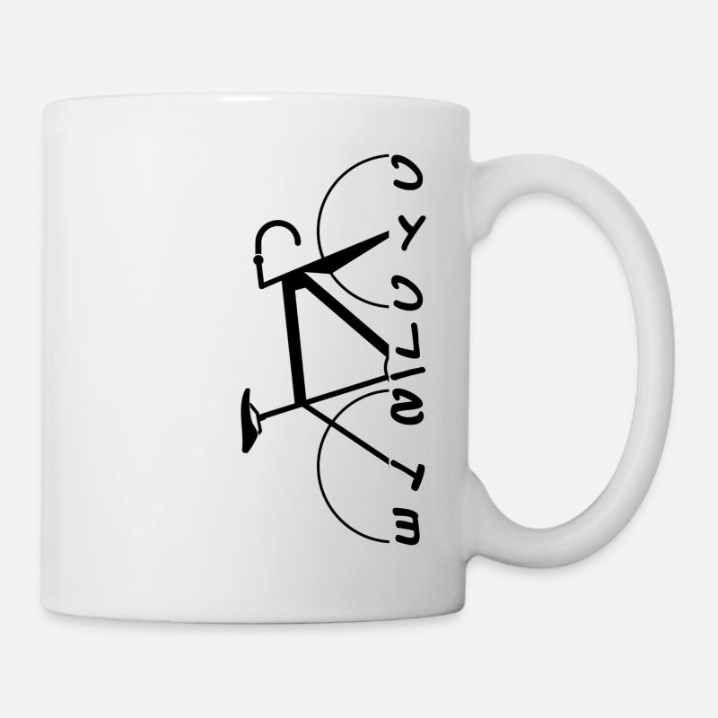 Vélo cycliste - Mug blanc - blanc
