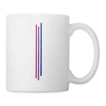 Subtle Bisexual Pride, Bi Flag, Pride Month - Tasse - Weiß - Rechts